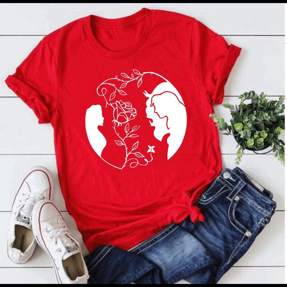 Beauty and the beast T-shirt unisex